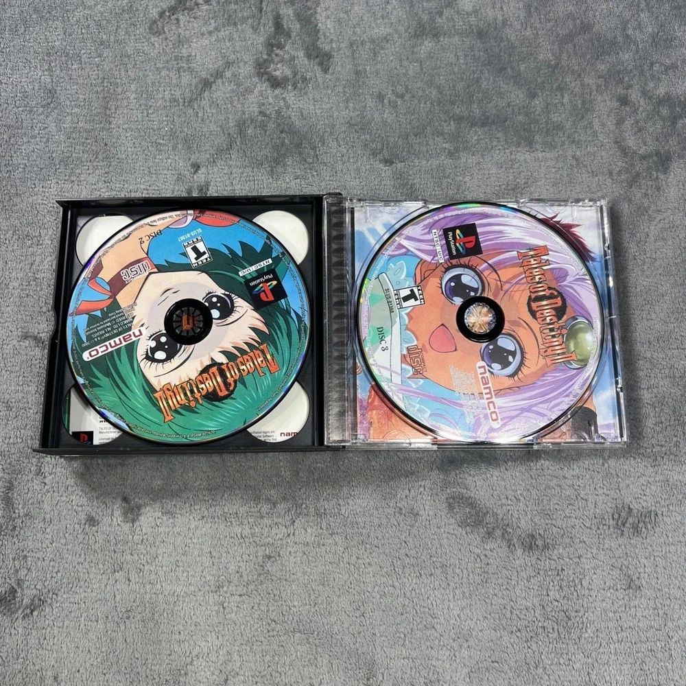 Sony PlayStation 1 Tales of Destiny II Black Label OEM Namco PS1 Manual HTF READ